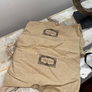 Gucci Tan Dust Bags